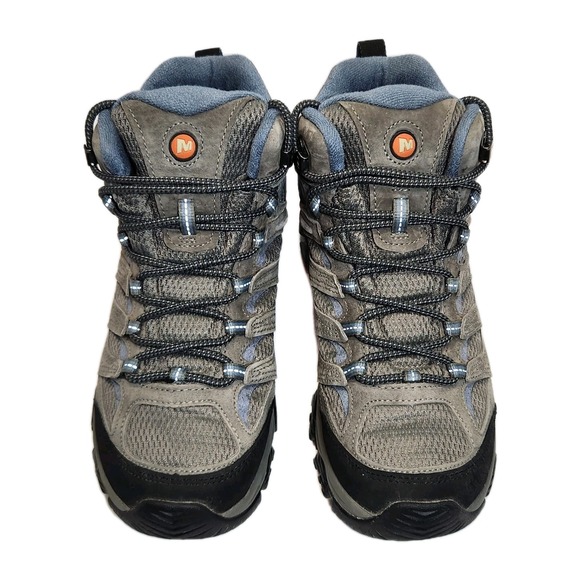 Merrell Moab 3 Mid Waterproof Womens 8.5 Gray J500162 Vibram Hiking - Picture 2 of 13